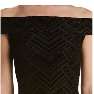 Dress the Population Eden Geo print velvet dress